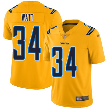 Los Angeles Chargers NFL Football Derek Watt Gold Jersey Youth Limited  #34 Inverted Legend->youth nfl jersey->Youth Jersey
